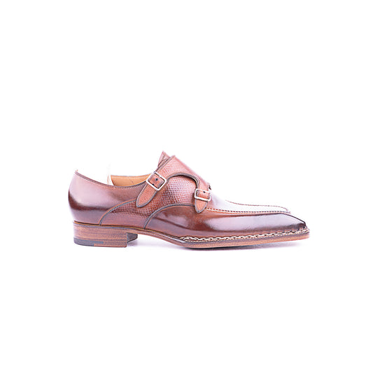 Double buckle monk with Norwegian apron