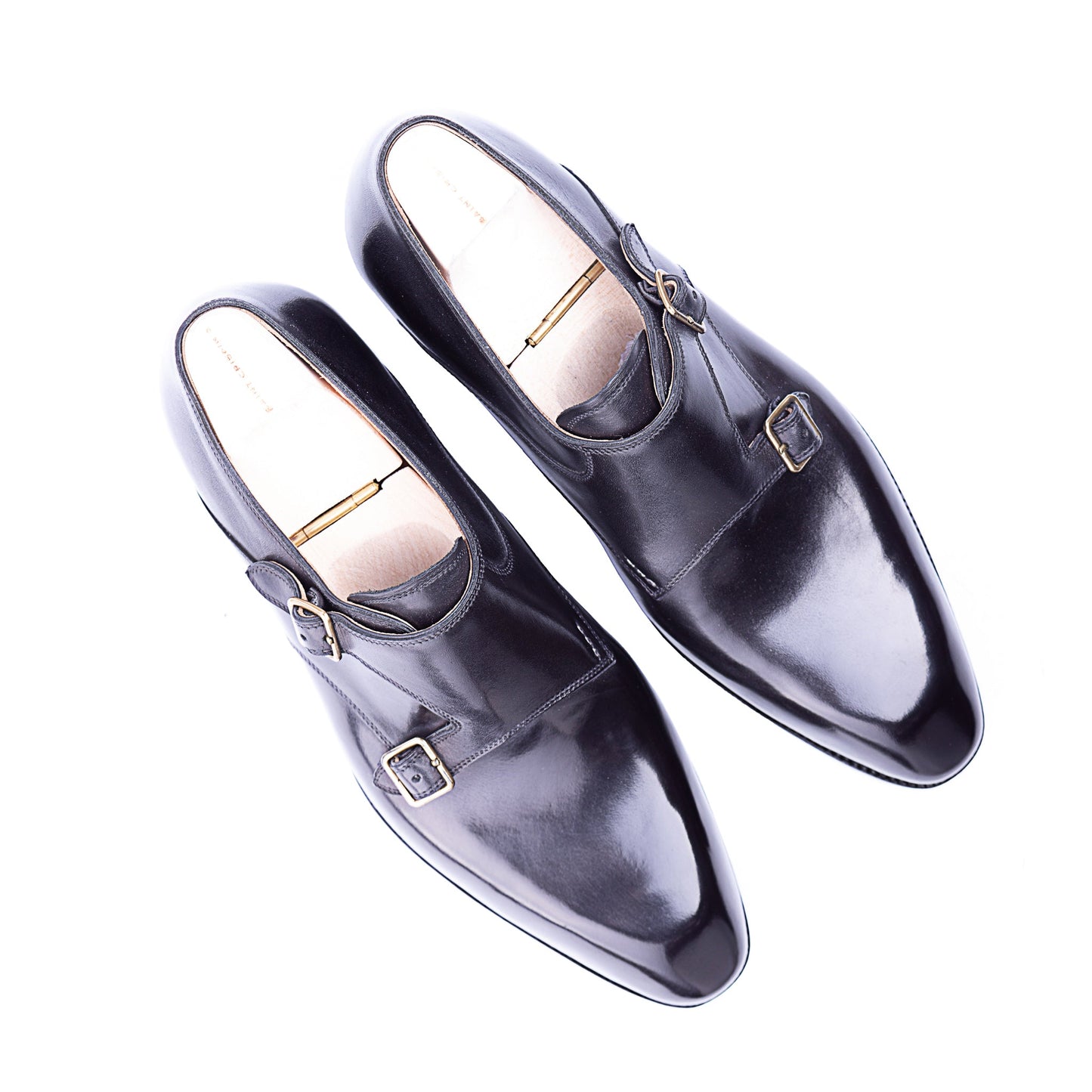 Double buckle monk with plain apron on Equo last