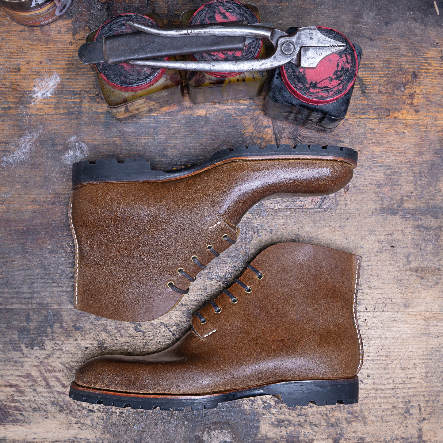 The Biker Boot - Hand stitched