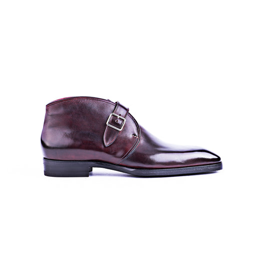 The Gilman - Chukka boots with hand stitched strap and seamless heel