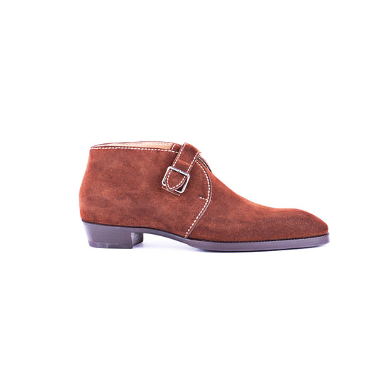 The Gilman - Chukka boots with arrow strap, entirely handsewn