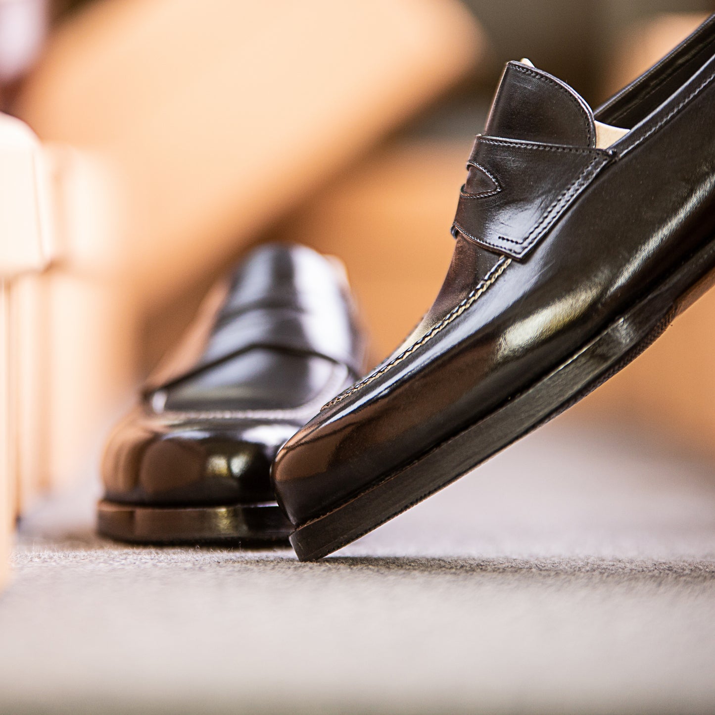 Classic Penny loafer with hand stitched apron