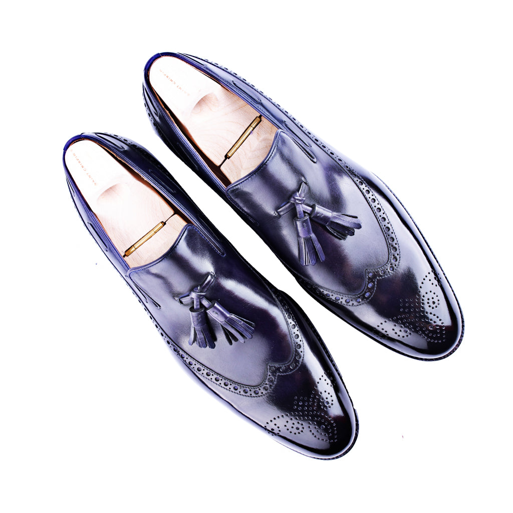 Full wing brogue tassel Loafer