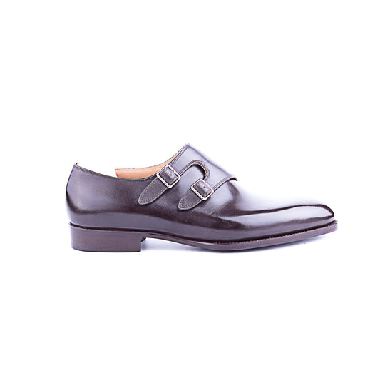 Double buckle monk with parallel straps