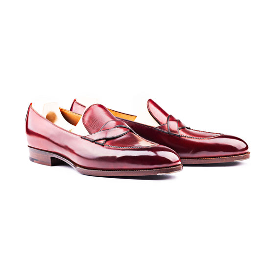 The Entwined Loafer in Burgundy Crust calf leather - 8.5F