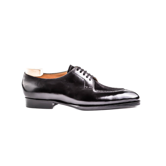 Five eyelet split toe Derby with hand stitched apron