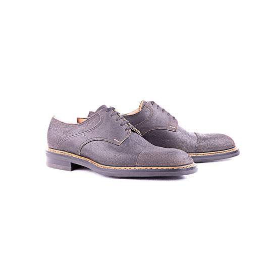 Saddle Derby in greyish Juchtenleder - 9F