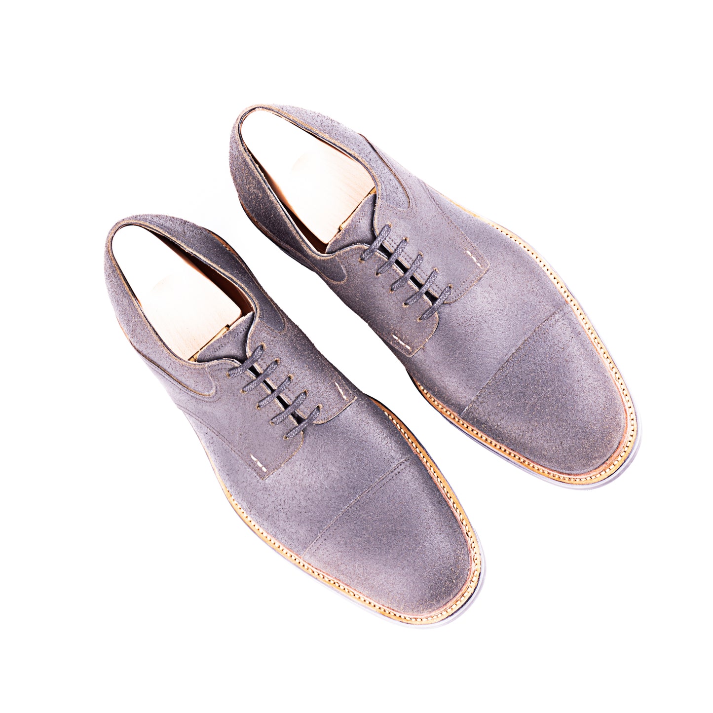 Saddle Derby in greyish Juchtenleder - 9F