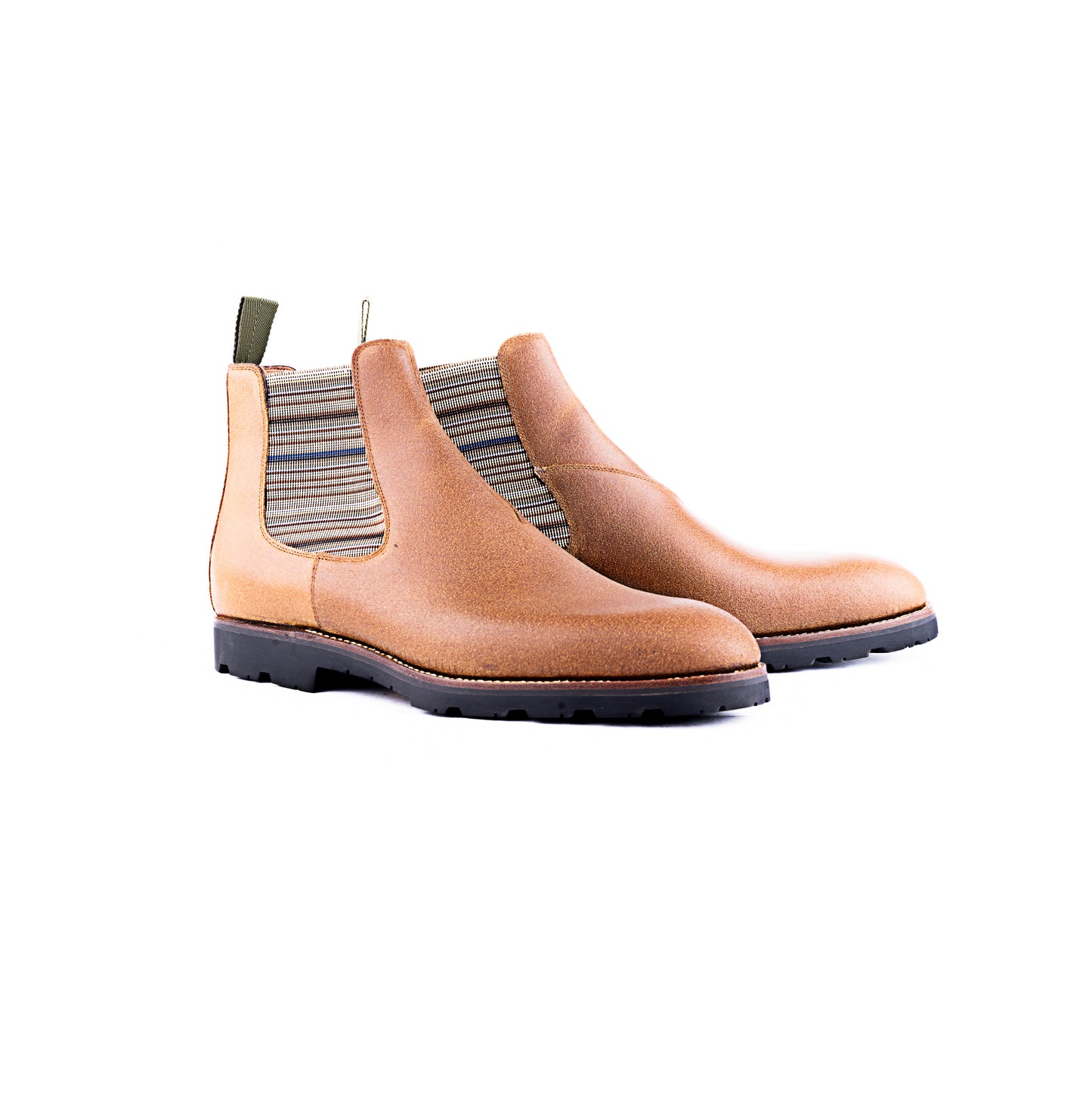 Chelsea boots, elastic sided, with SC signature facing (V)