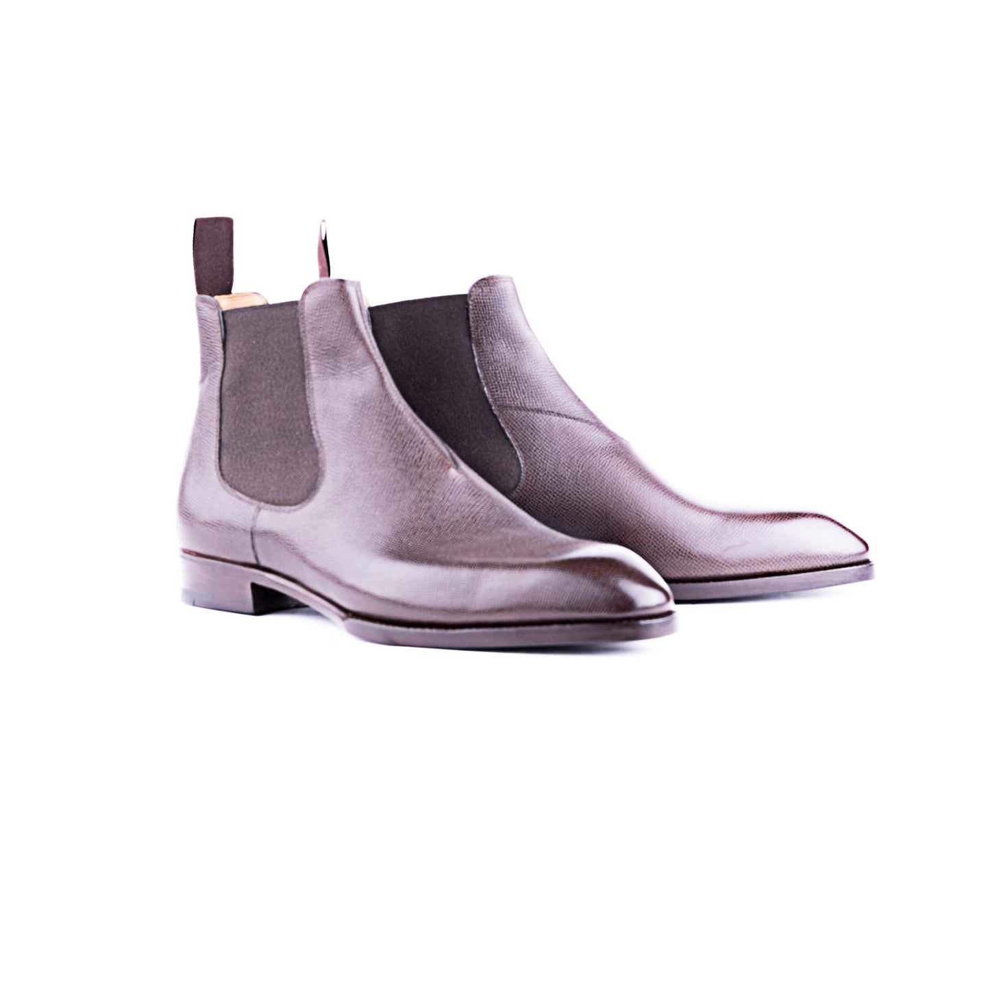 Chelsea boots, elastic sided, with SC signature facing (V)