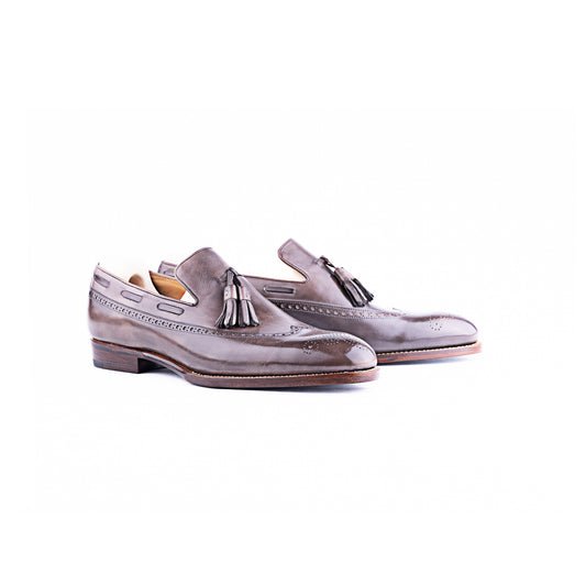 Full wing brogue tassel loafer - 8E