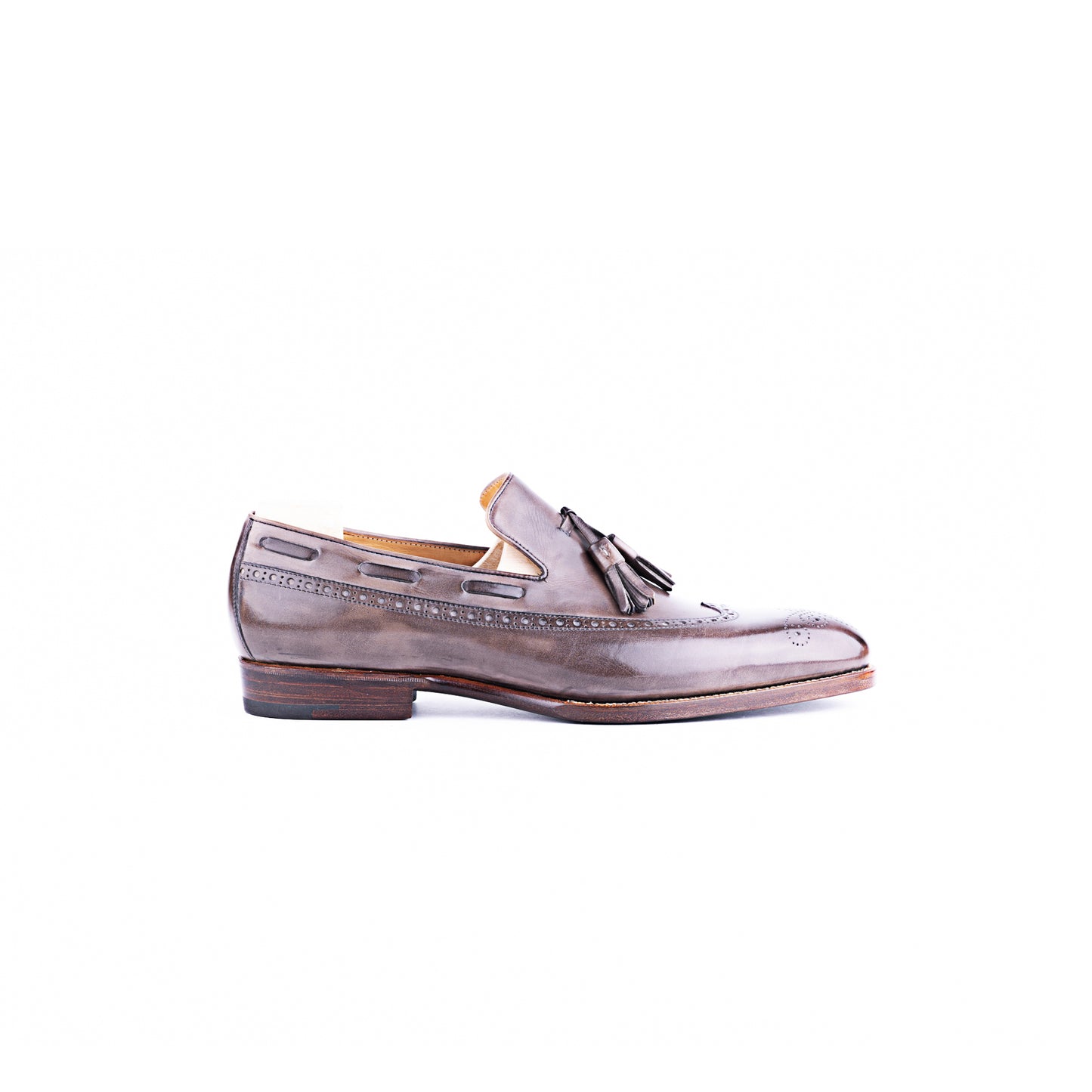 Full wing brogue tassel loafer - 8E