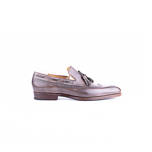 Full wing brogue tassel loafer - 8E