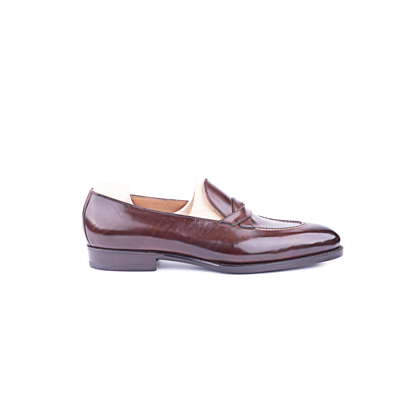 The Entwined Loafer in Mid Brown Crust calf leather