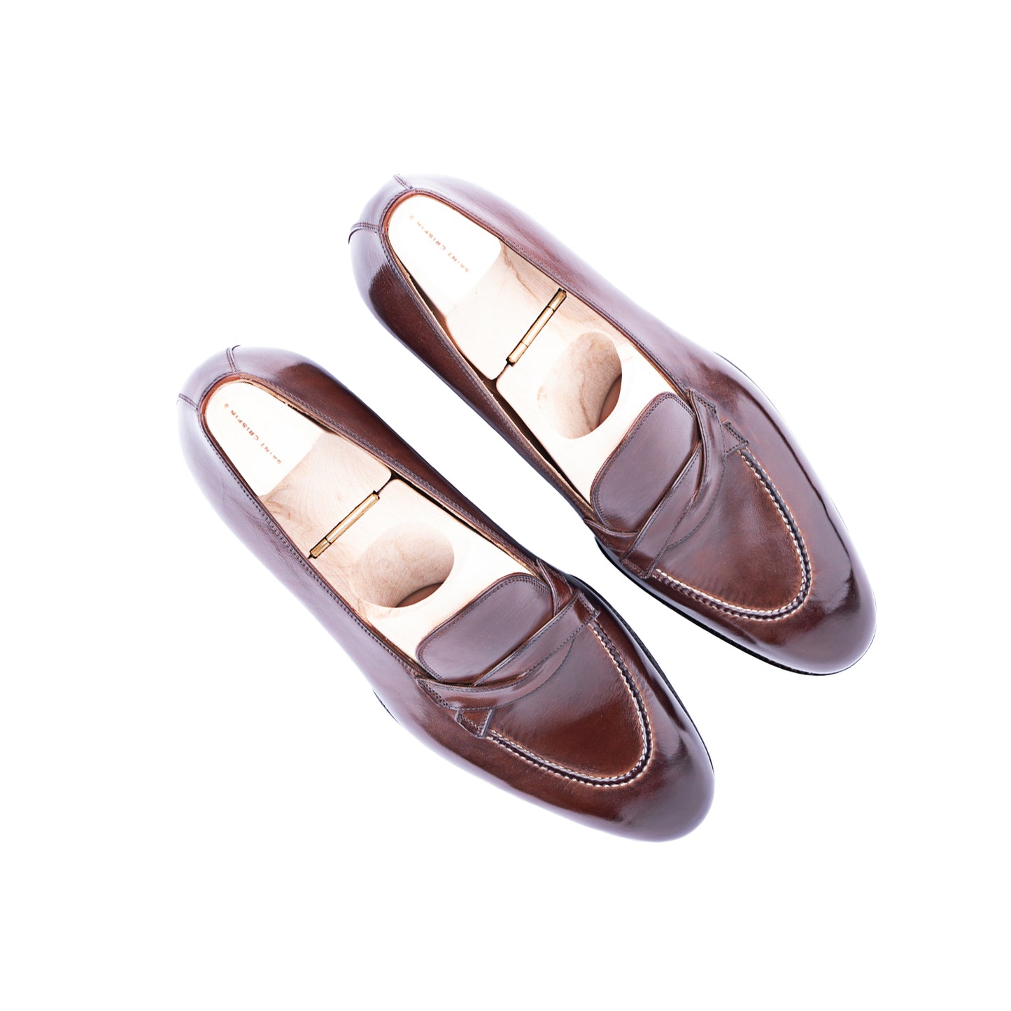 The Entwined Loafer in Mid Brown Crust calf leather