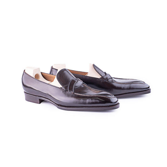 The Entwined Loafer in Dark Brown Crust calf leather - 8.5F