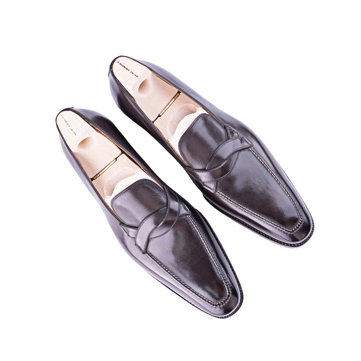 The Entwined Loafer in Dark Brown Crust calf leather - 8.5F