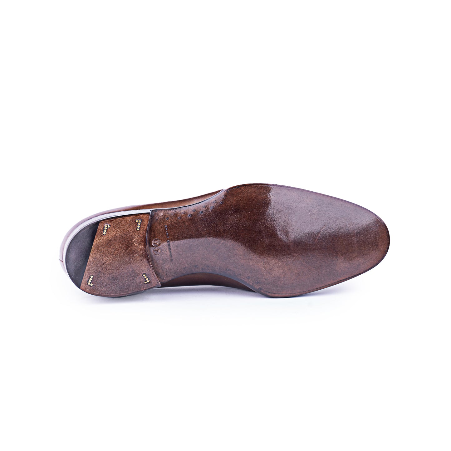 Plain loafer in Milk Chocolate Crust calf leather - 7F