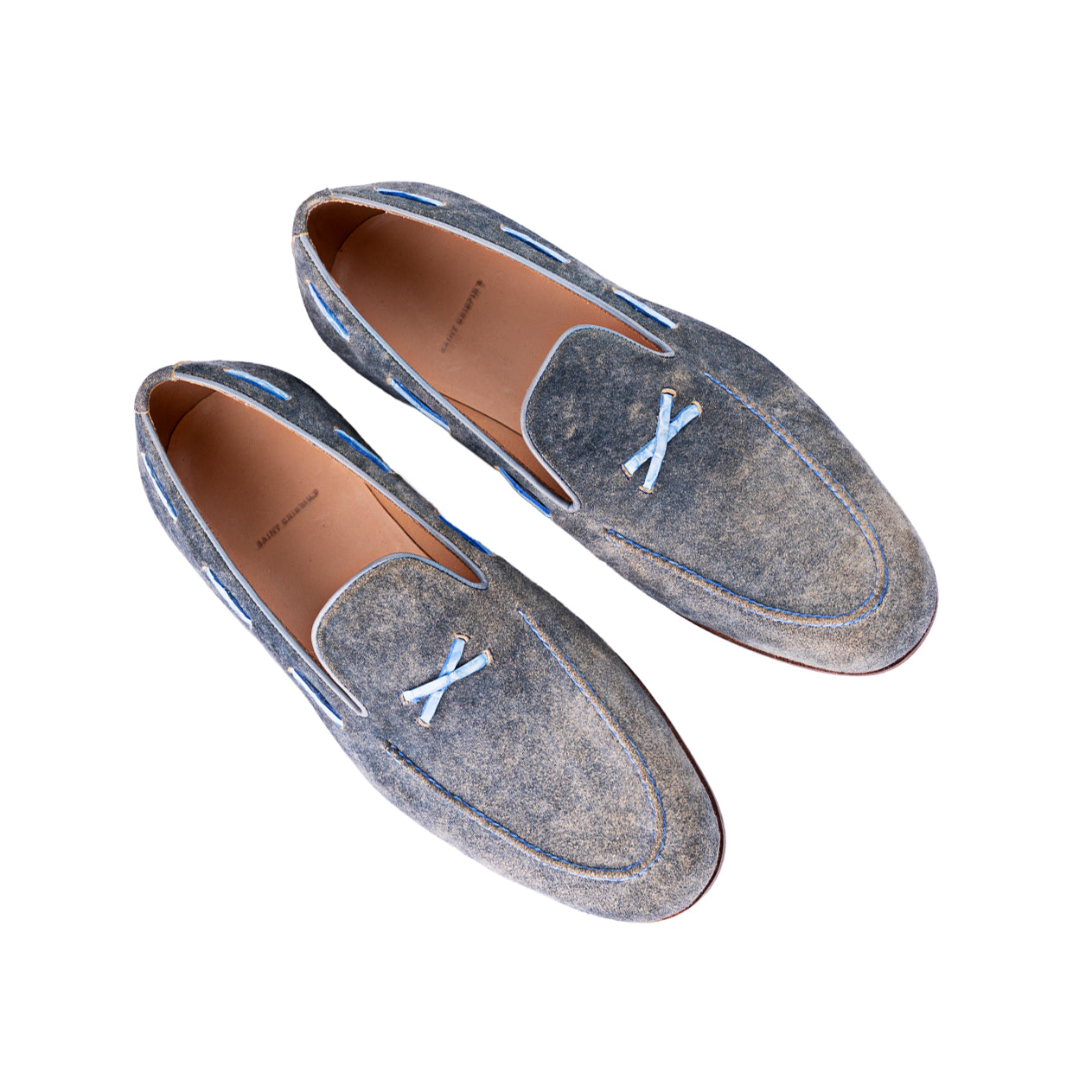 Norwegian Loafer with hand stitched apron and X strap - 6.5F