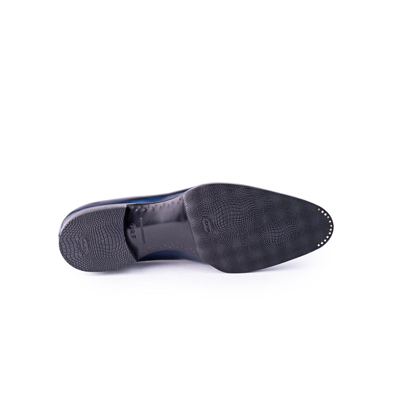 Plain Loafer in dark blue Crust calf leather - 12F