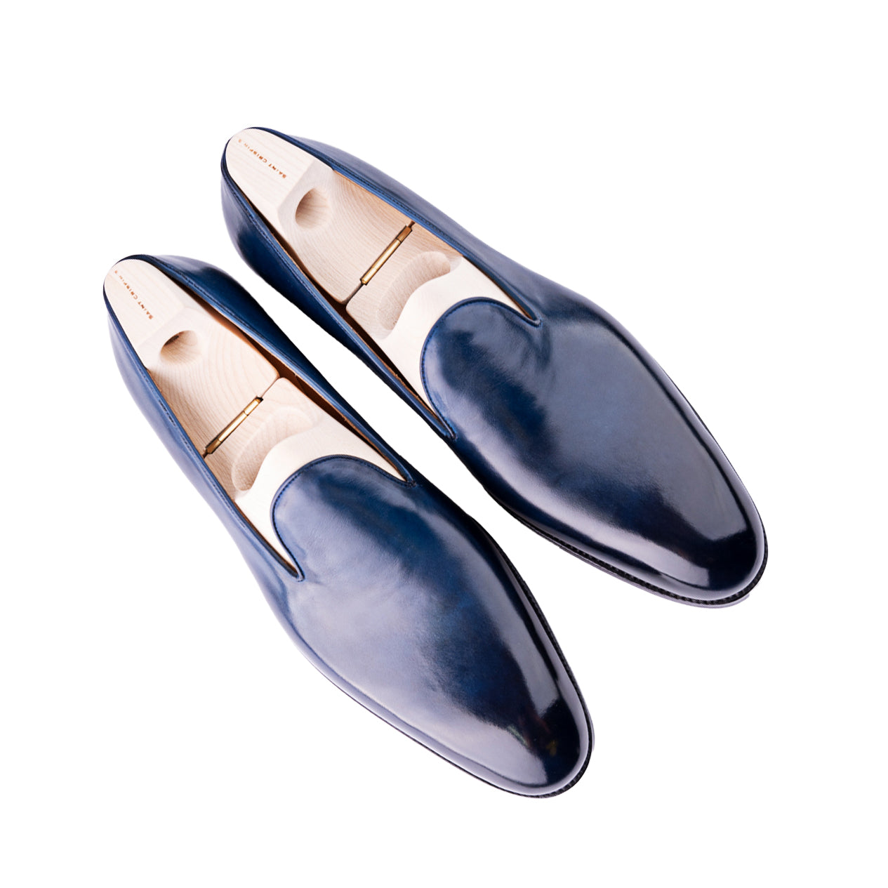 Plain Loafer in dark blue Crust calf leather - 12F