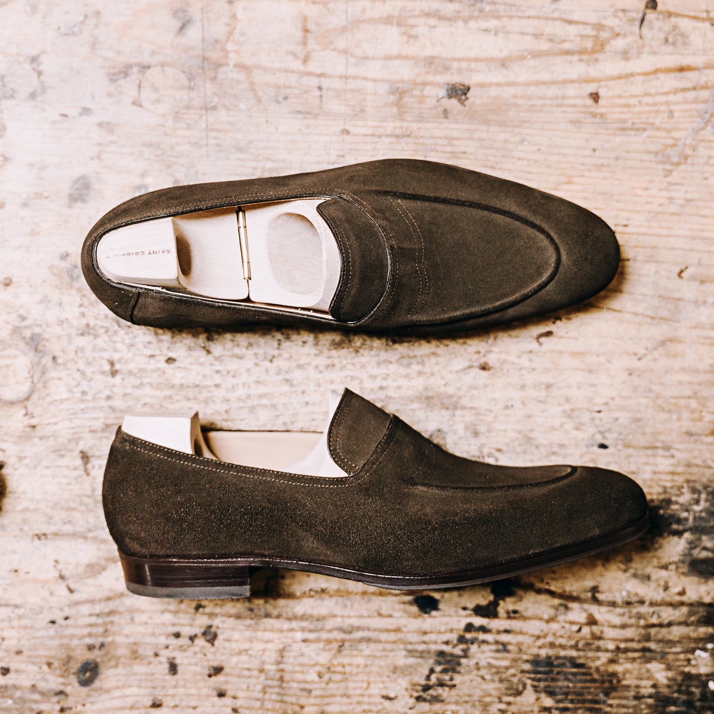 Norwegian Loafer, machine sewn, shorter apron
