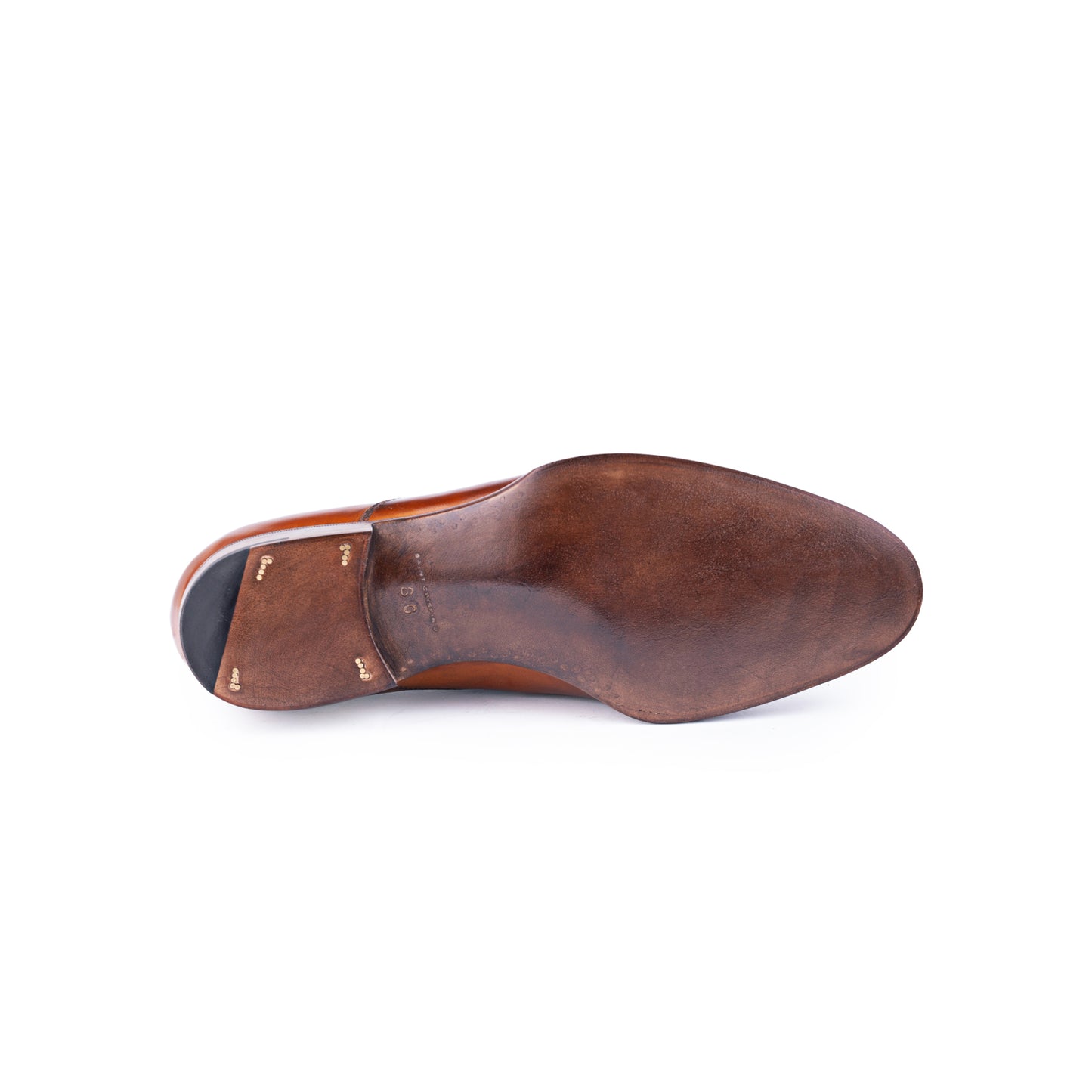 Elastic sided plain loafer