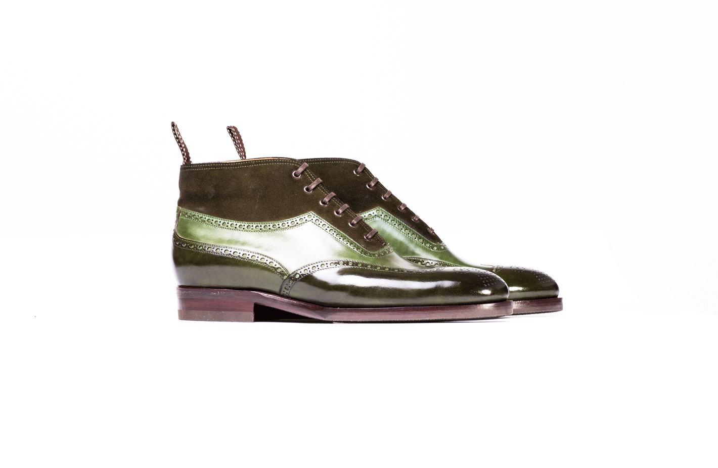 Oxford bootee with brogueing