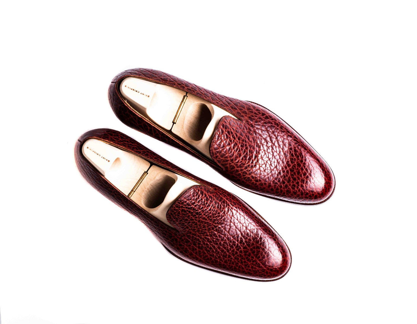 Plain loafer in Chestnut Bison leather - 9.5G