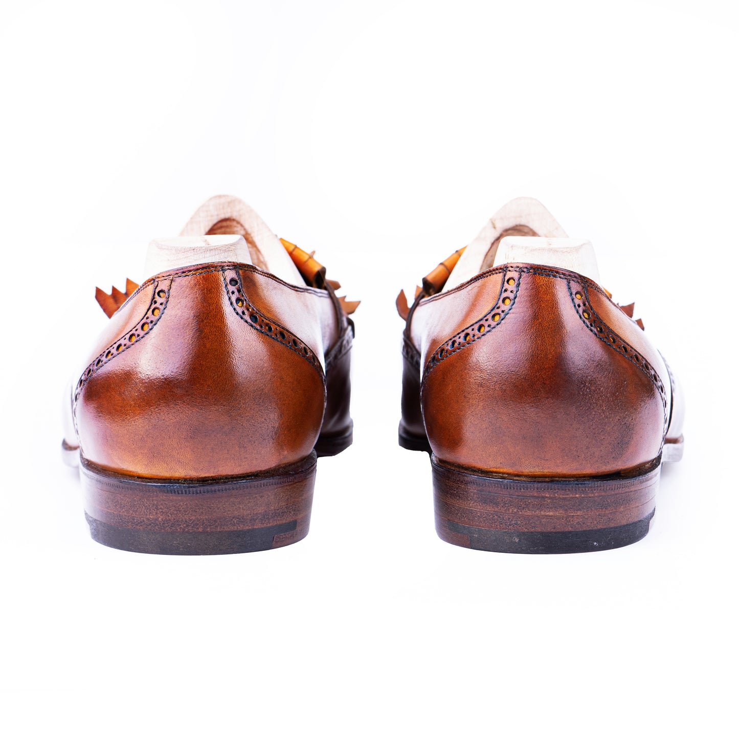 Full brogue wing tassel loafer with fringe - 7.5F