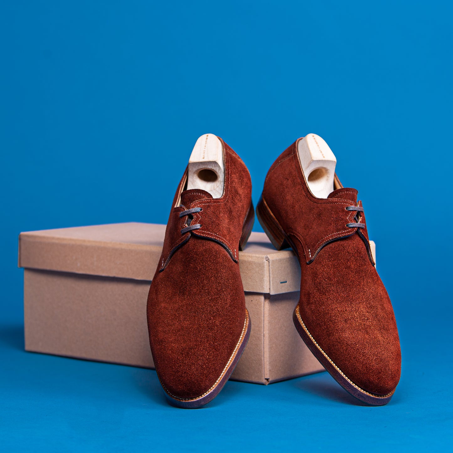 Derby, two eyelets, plain tip - 9F