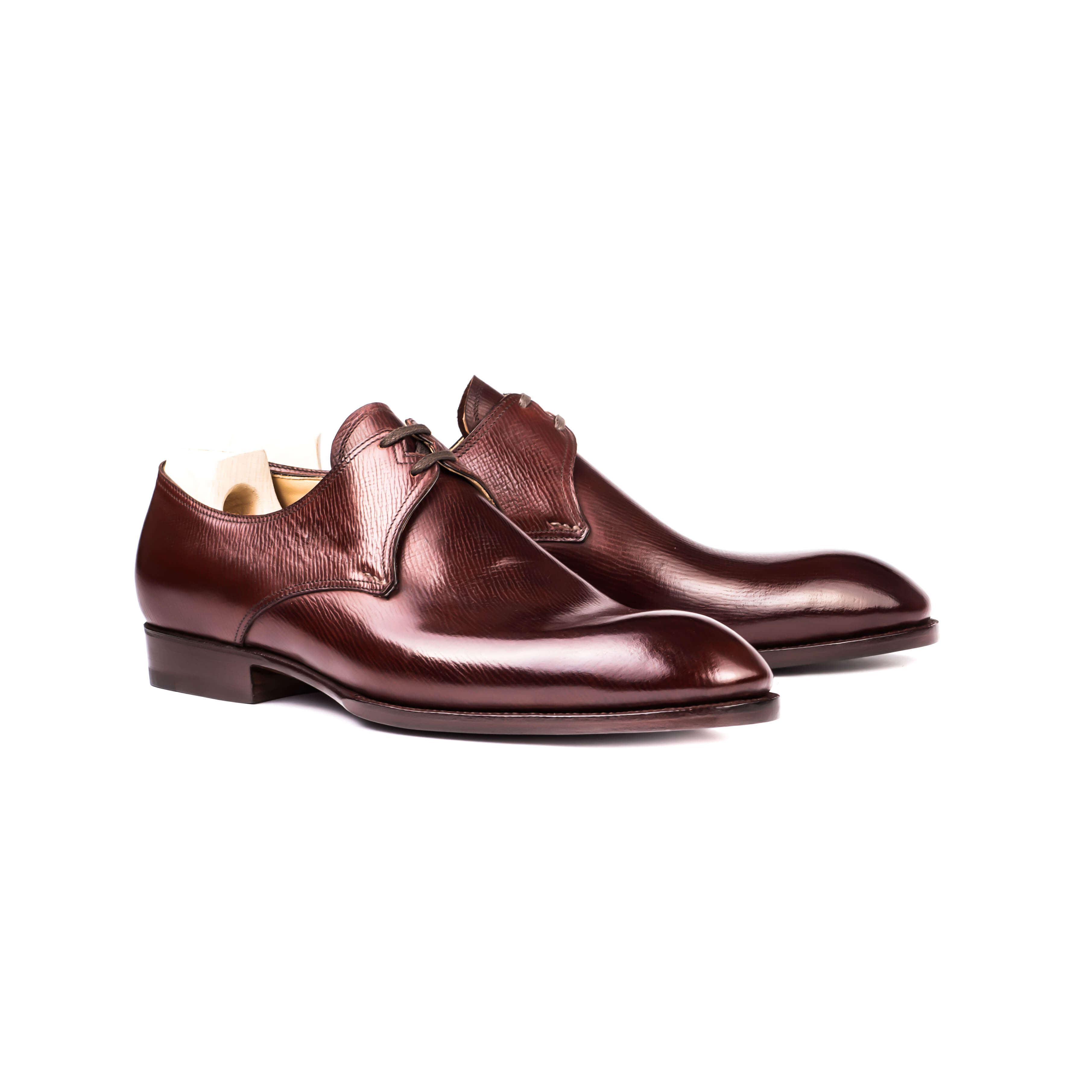 Two eyelet Derby in Chocolate Bronze Mountain calf - last of line!