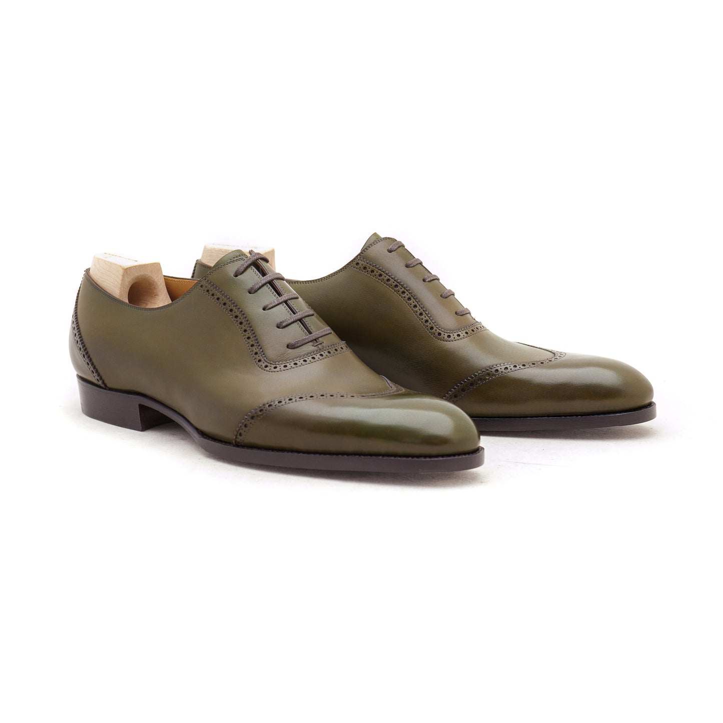 U-Cap Oxford in green Crust calf leather - 11.5G