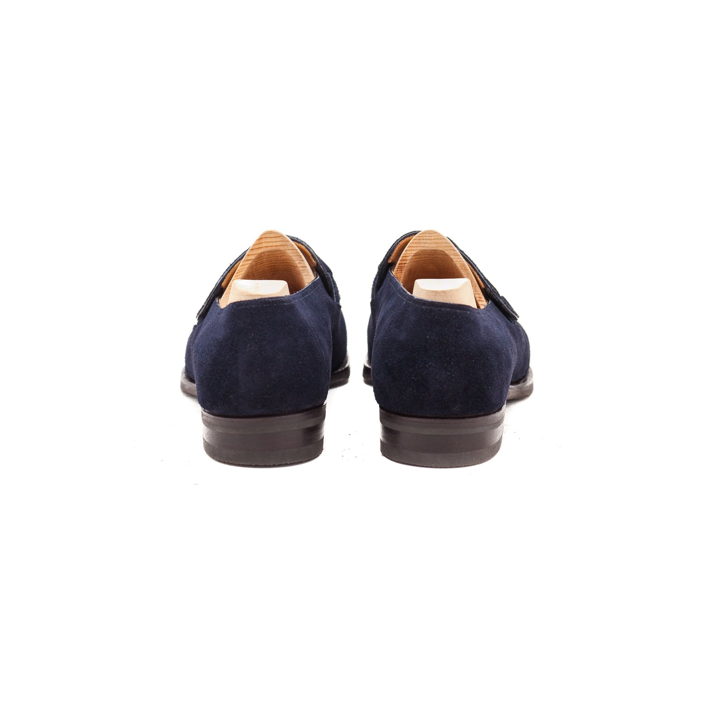 Butterfly loafer with short apron in blue suede - 13F