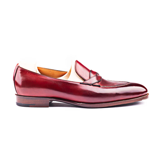 The Entwined Loafer in Burgundy Crust calf leather