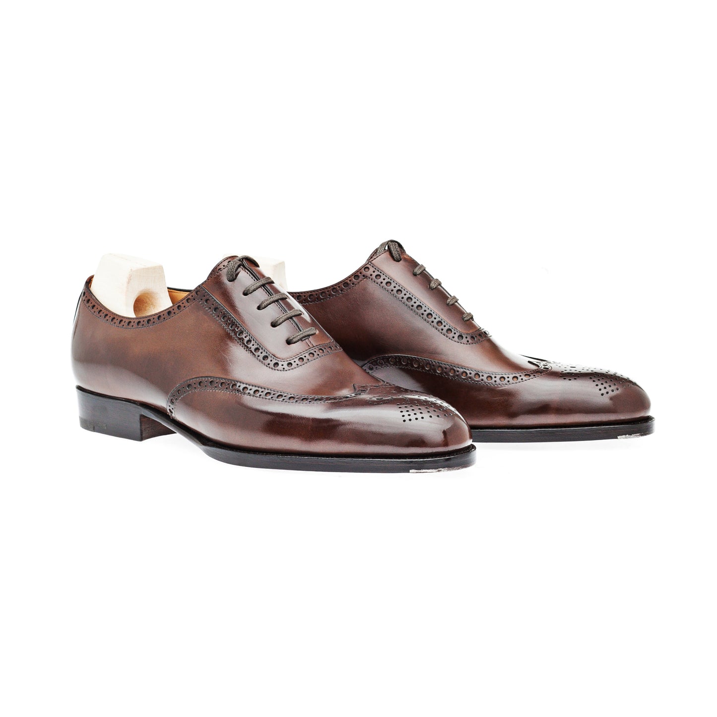 Long wing tip Oxford with topline brogueing
