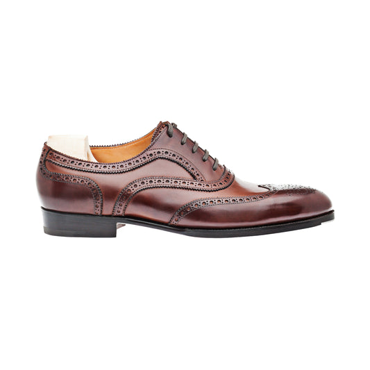 Long wing full brogue Oxford with gimped lines