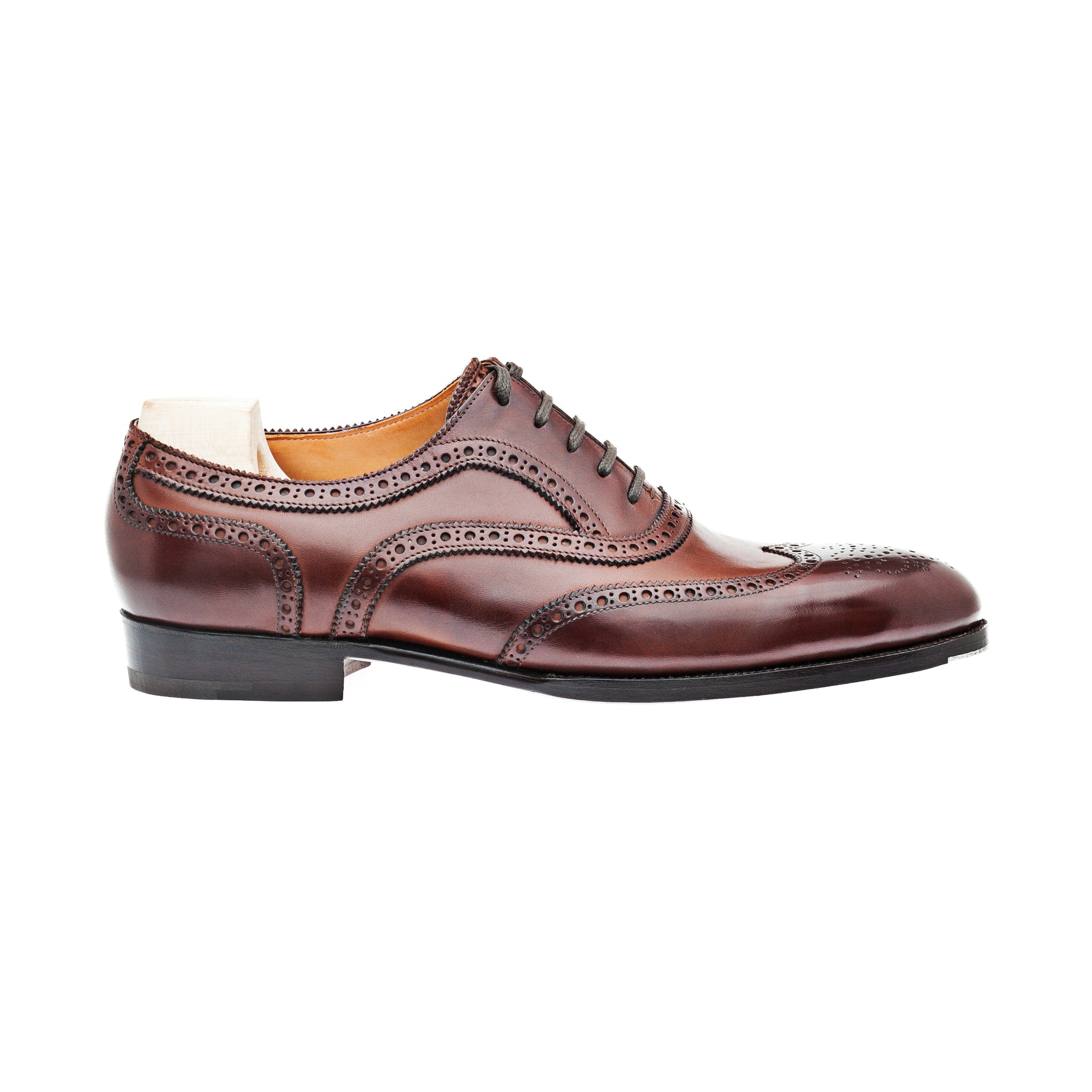 Long wing full brogue Oxford with gimped lines – Saint Crispin's