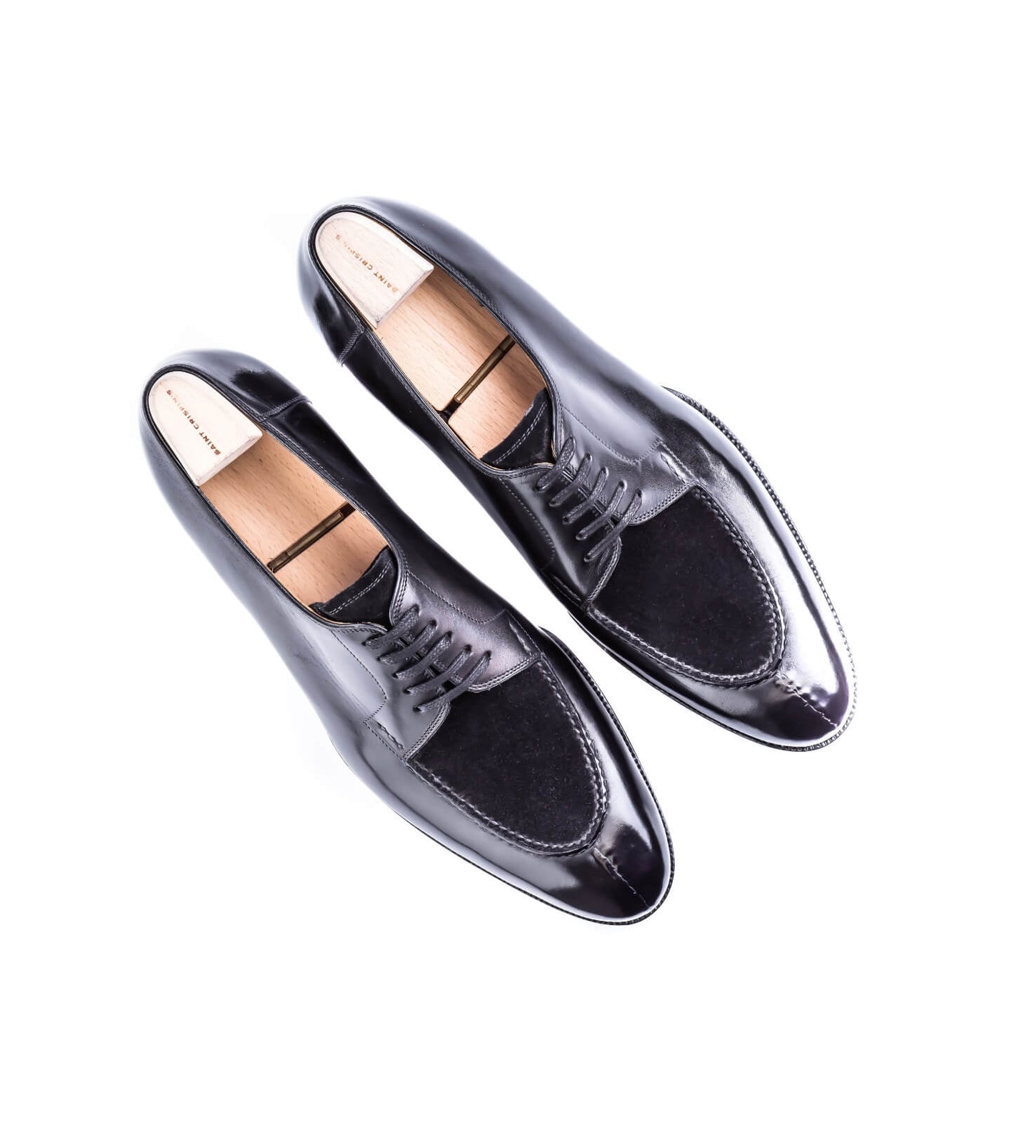 Five eyelet split toe Derby with hand stitched apron - 9F