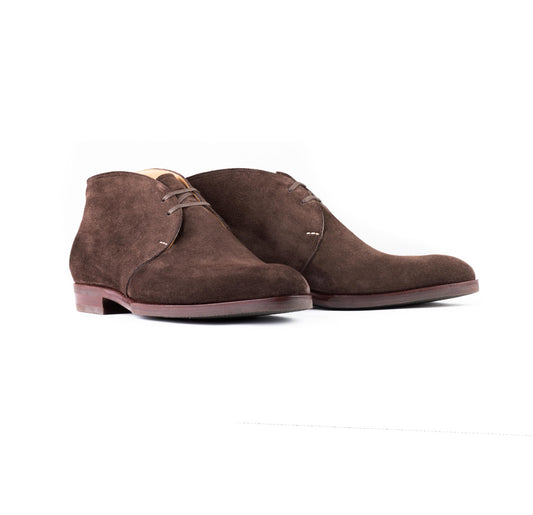 Chukka boots in dark brown suede leather - SC Signature - 7F