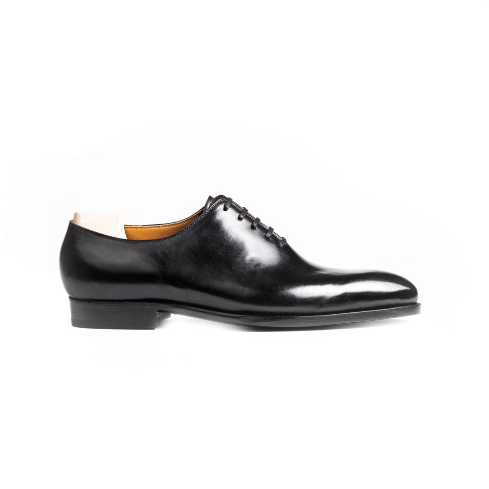 Seamless Oxford in black Crust calf leather - 9F