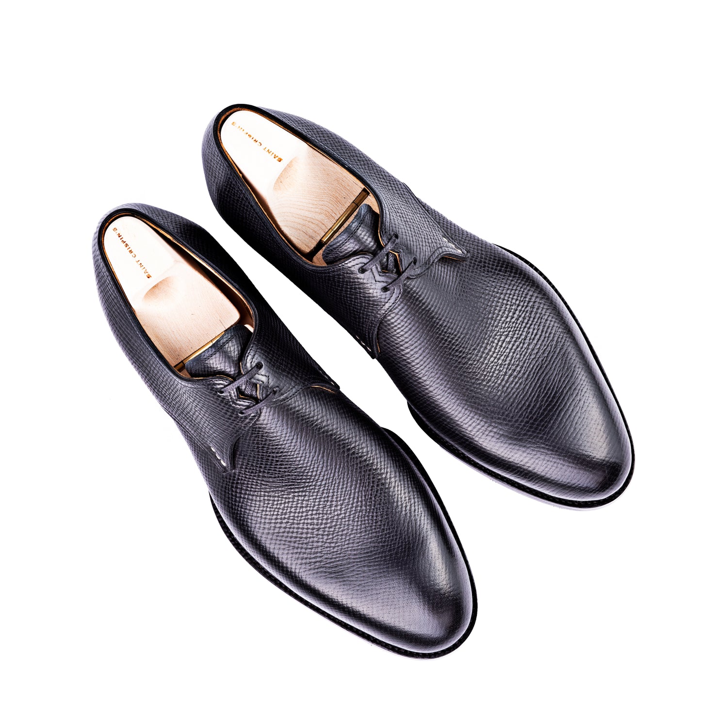 Two eyelet Derby - Black Russian calf, fully equiped – Saint Crispin's